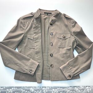 Theory khaki cotton jacket